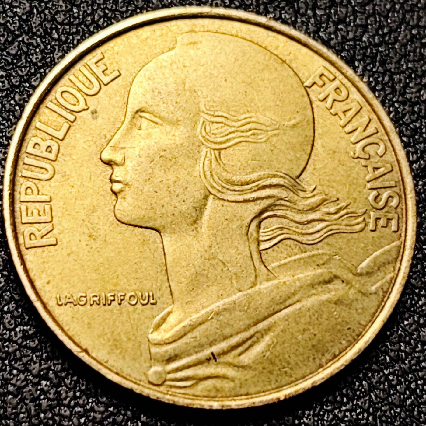 泉币菌-第169场- 精品福利场 法国1994年20生丁铜币 玛丽安娜 入欧前末版 绝版