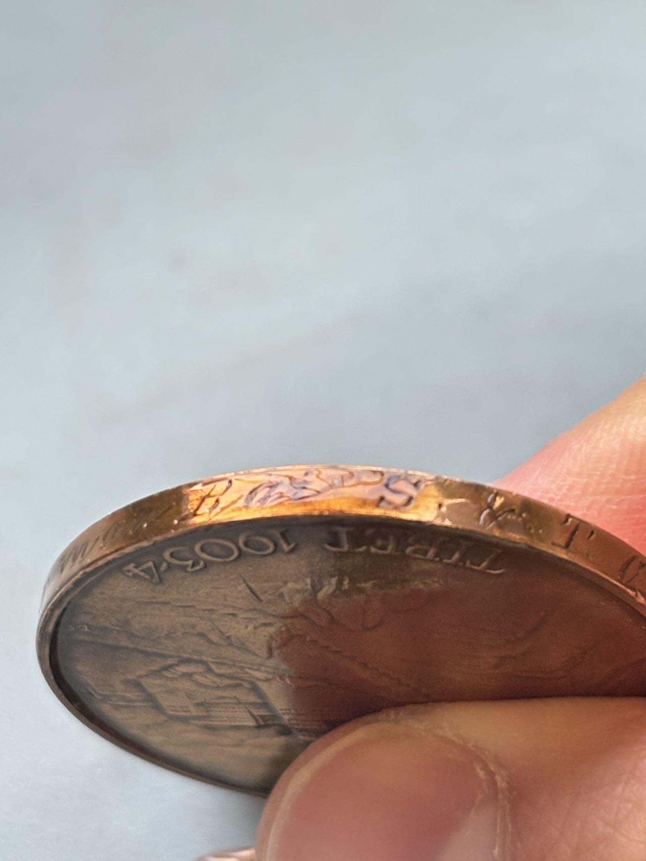 盛世勋华——号角文化勋章邮票专场拍卖第299期 英国的1903-4西藏奖章 铜版，带边铭，授予跟随英军入侵西藏的印度劳工