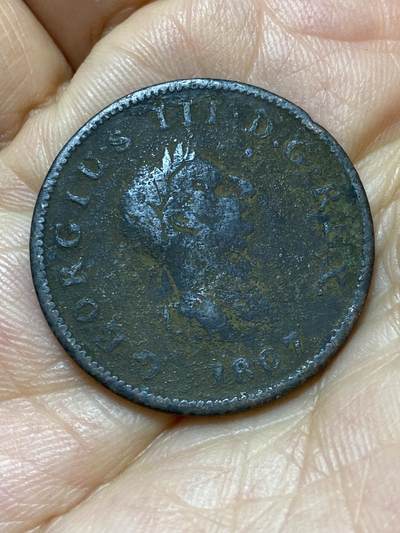 2026年第七场(总第一百七十六场）外国好品散币场(免佣金) - 英国🇬🇧1807年1/2便士(乔治三世时期)