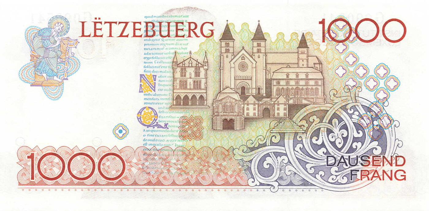 小福收藏拍卖第199期 裸钞场 本期有多张豹子号靓号 瑞士1000法郎 经典提香 毛里求斯首发年大全套 白俄罗斯5000000卢布 苏里南10000盾  爱沙尼亚  苏丹 西班牙 保加利亚 古巴等多国精美纸币 卢森堡 1985年 1000法郎 unc