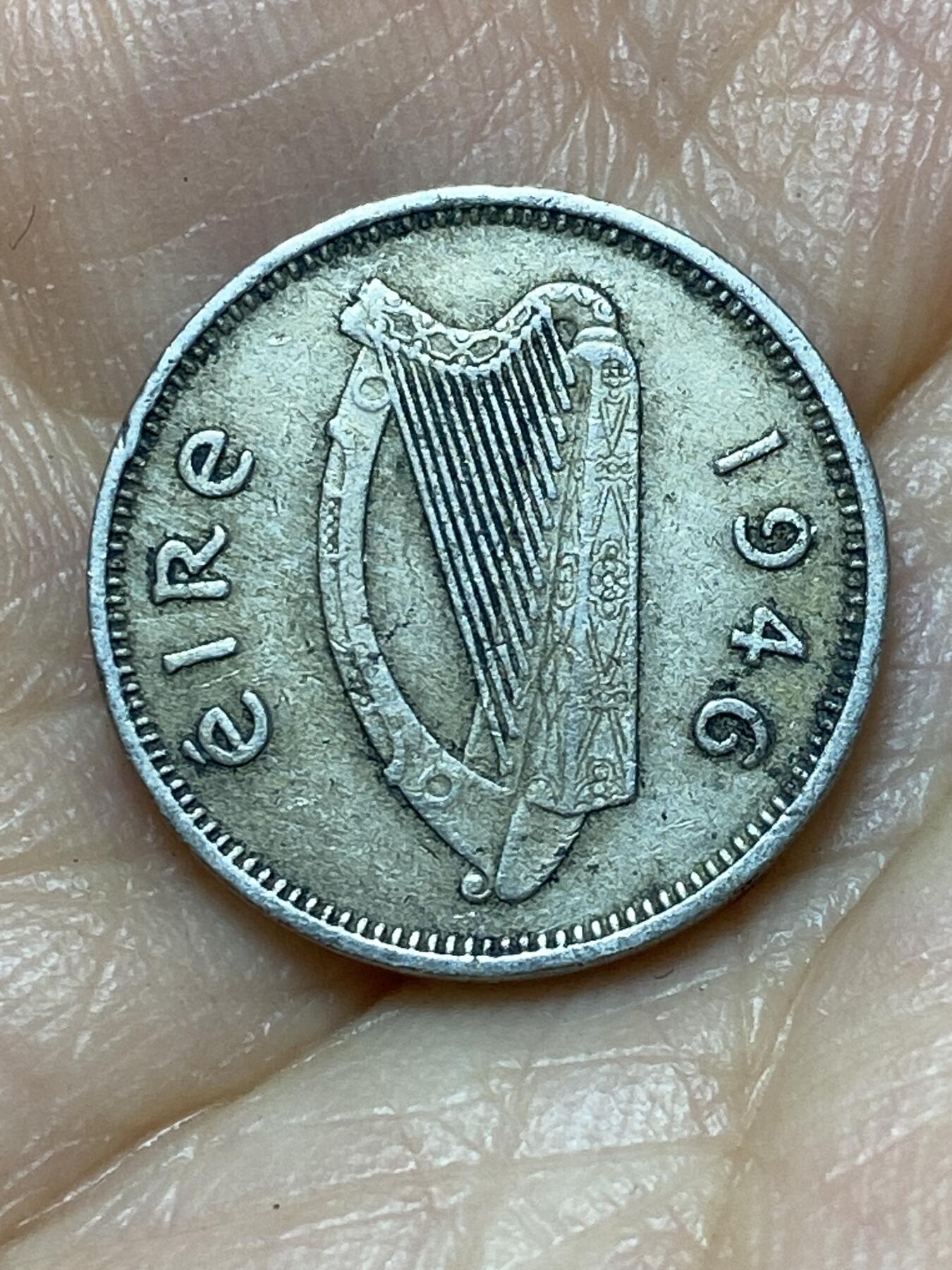 2026年第七场(总第一百七十六场）外国好品散币场(免佣金) 爱尔兰🇮🇪1946年3便士(共和国时期第一套第二版)