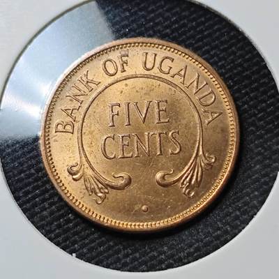 KK钱币收藏小铺 第380期  2月预留时间 周末发货 -  1966乌干达5分铜币