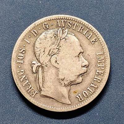 【全场包邮】纯粹捡漏拍494场 - 奥地利1880年弗朗兹约瑟夫一世1福林银币【29.5毫米12.34克，纯银价约222元（按20元银价折算）】