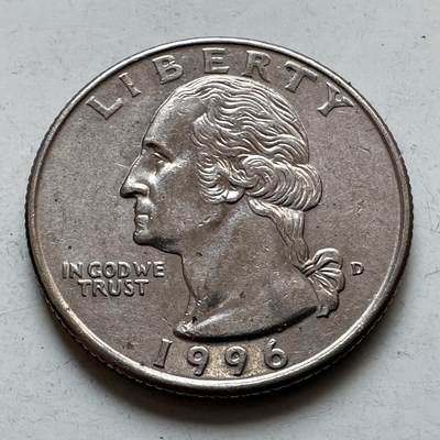 🌹外币初藏🌹🐯2026年第7场  每周二四六晚8️⃣点 接代拍 - 美国1996年25美分