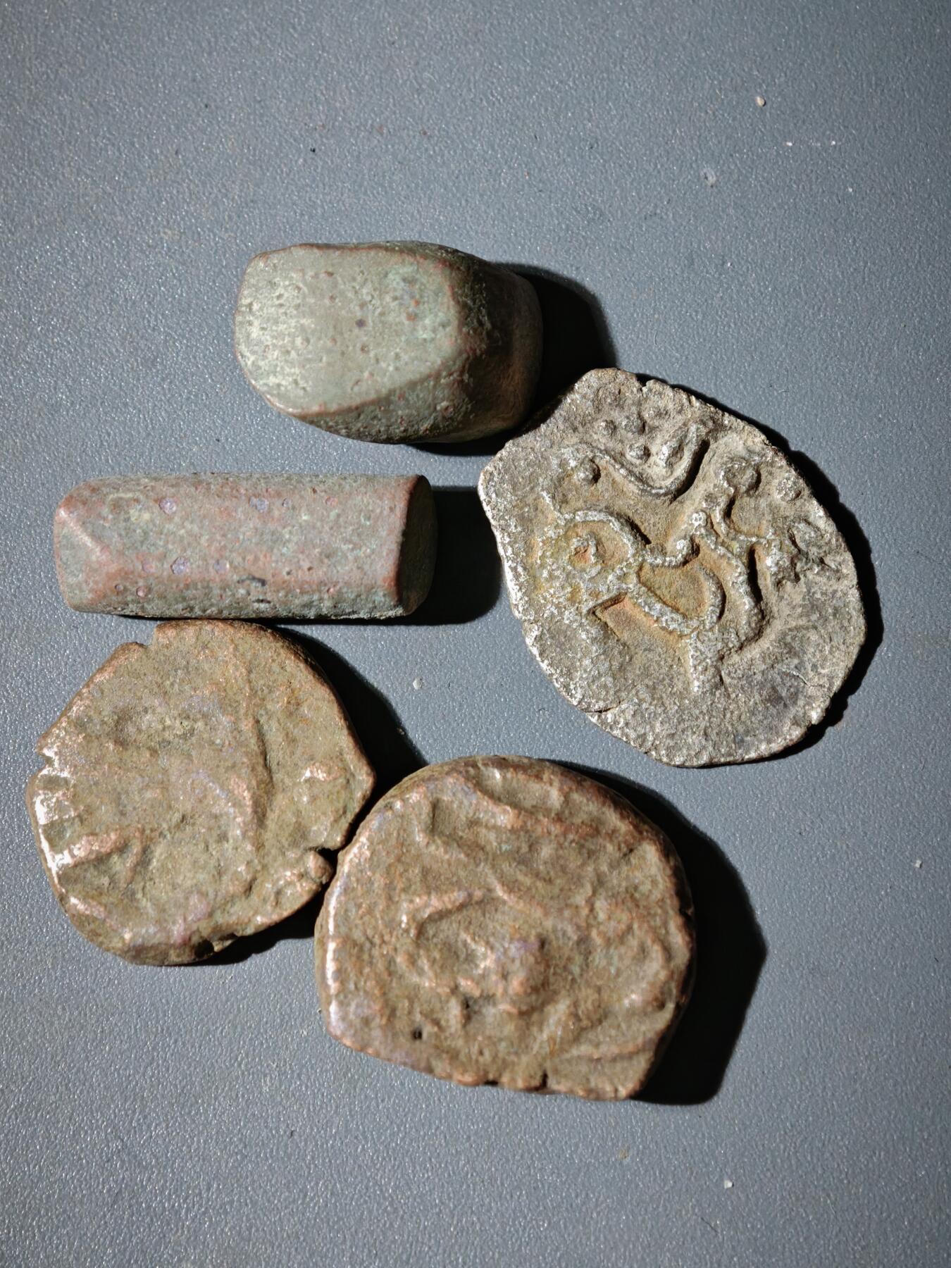 107期新疆红钱粟特钱币丝路钱币专场 B18丝路铜币一组