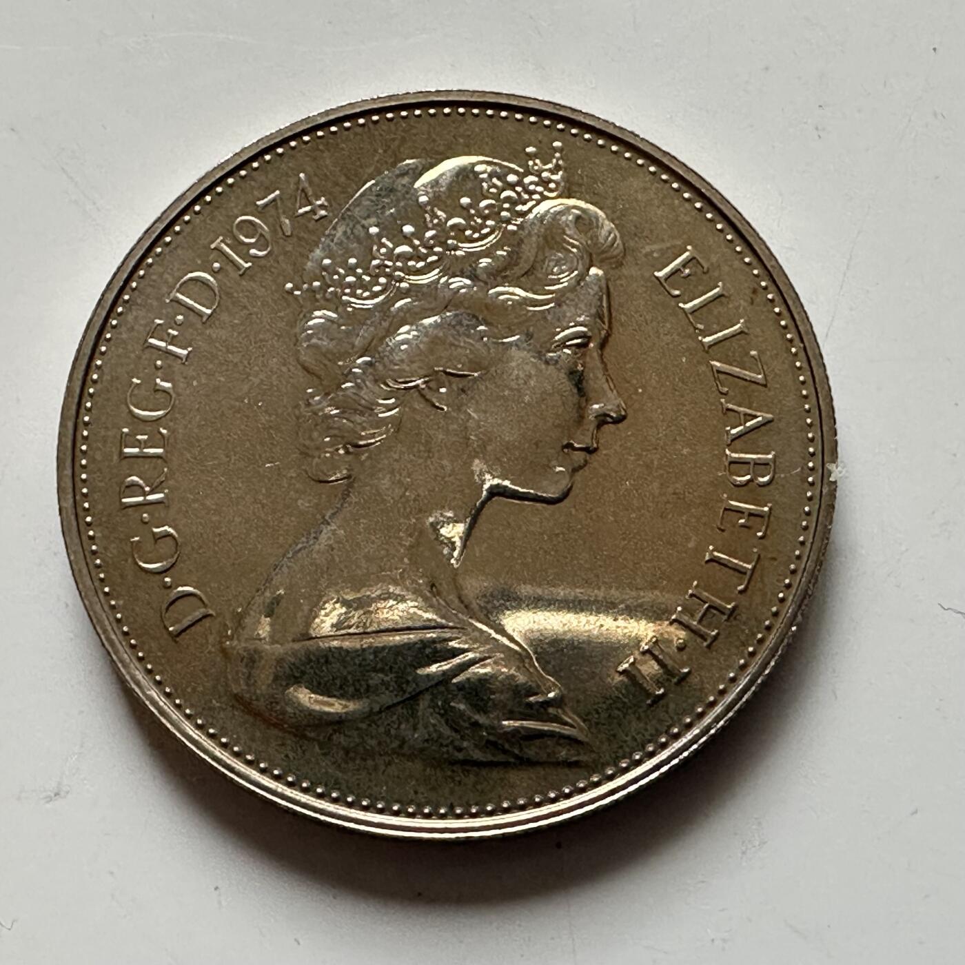 🌹外币初藏🌹🐯2026年第8场  每周二四六晚8️⃣点 接代拍 英国1974年10便士 精制币 a