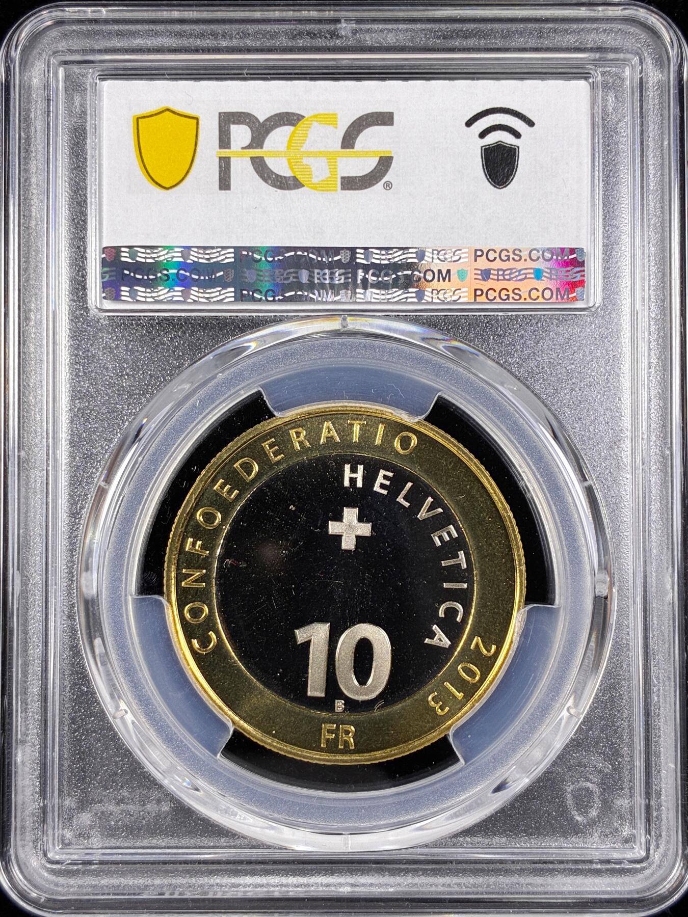 【雨安】【直播拍卖】【第0124期-评级币章】2026-01-17 周六 19:30 [评级现代] Switzerland 瑞士 10法郎 2013年 新年化妆巡游  PCGS-MS68
