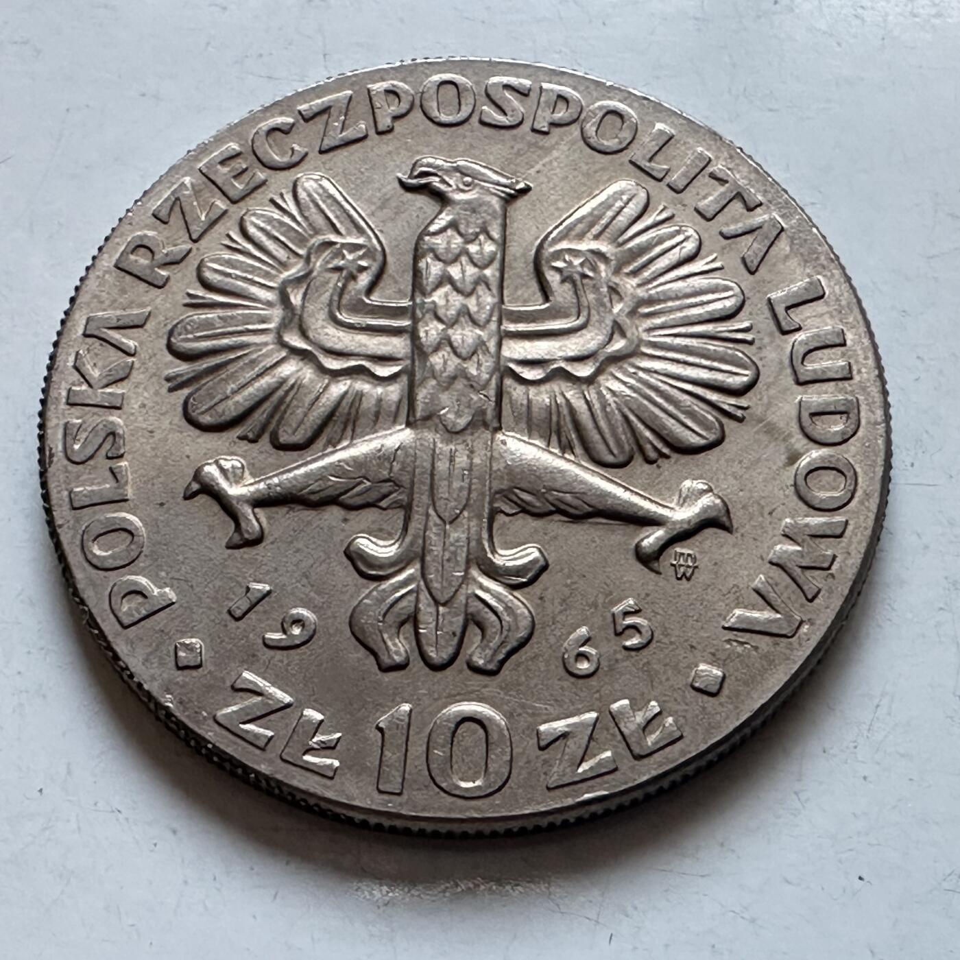 🌹外币初藏🌹🐯2026年第8场  每周二四六晚8️⃣点 接代拍 波兰1965年10兹罗提纪念币