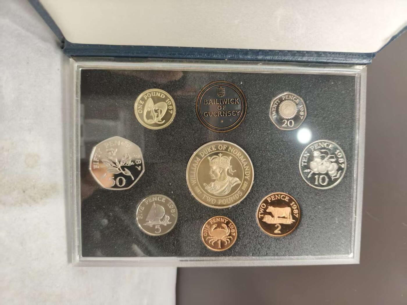 G&W世界散币，银币处理专场（第43场） 根西岛1987年8枚套