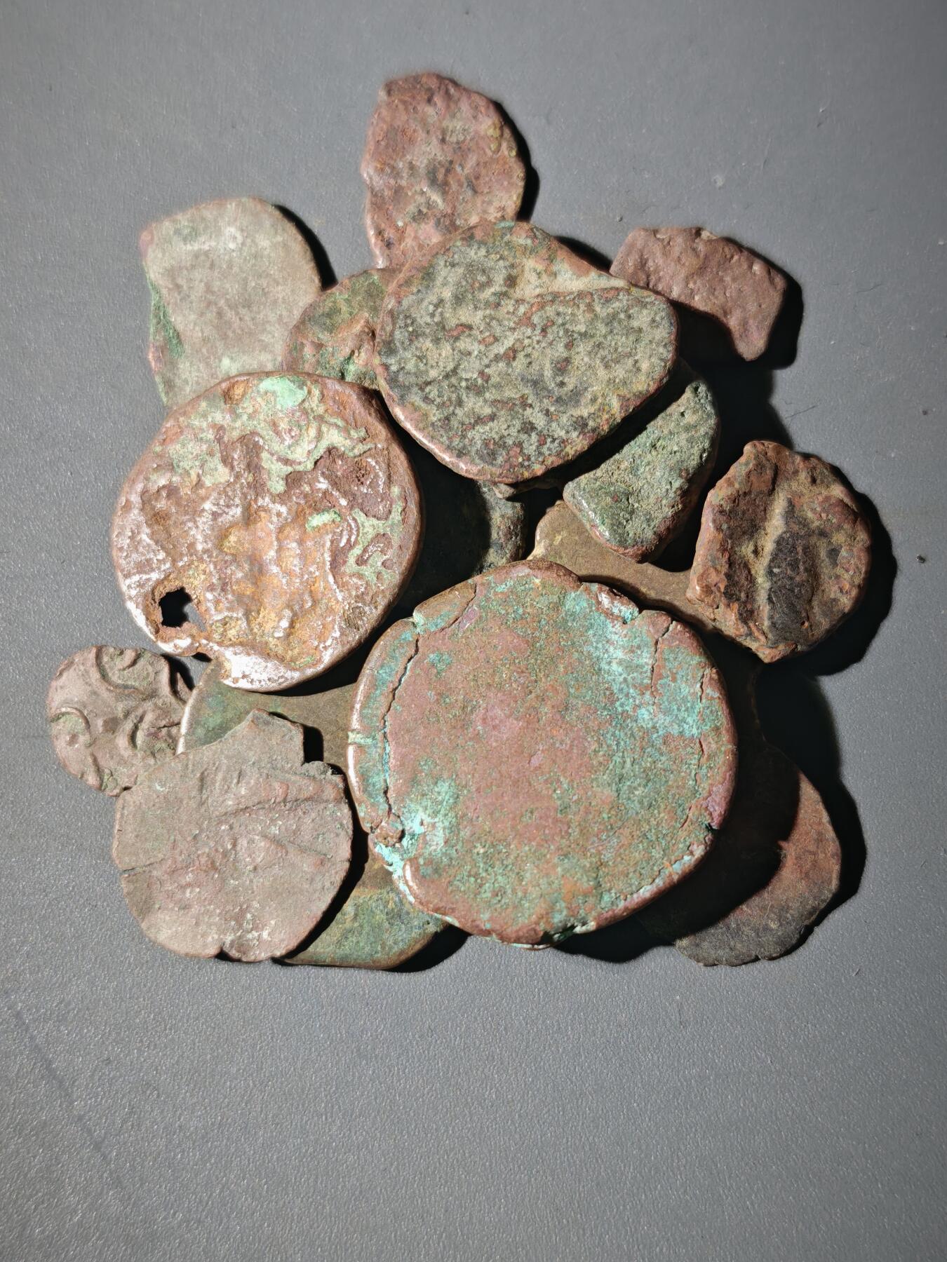 107期新疆红钱粟特钱币丝路钱币专场 C4丝路铜币一组20个