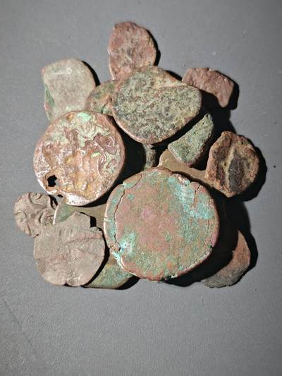 107期新疆红钱粟特钱币丝路钱币专场 - C4丝路铜币一组20个