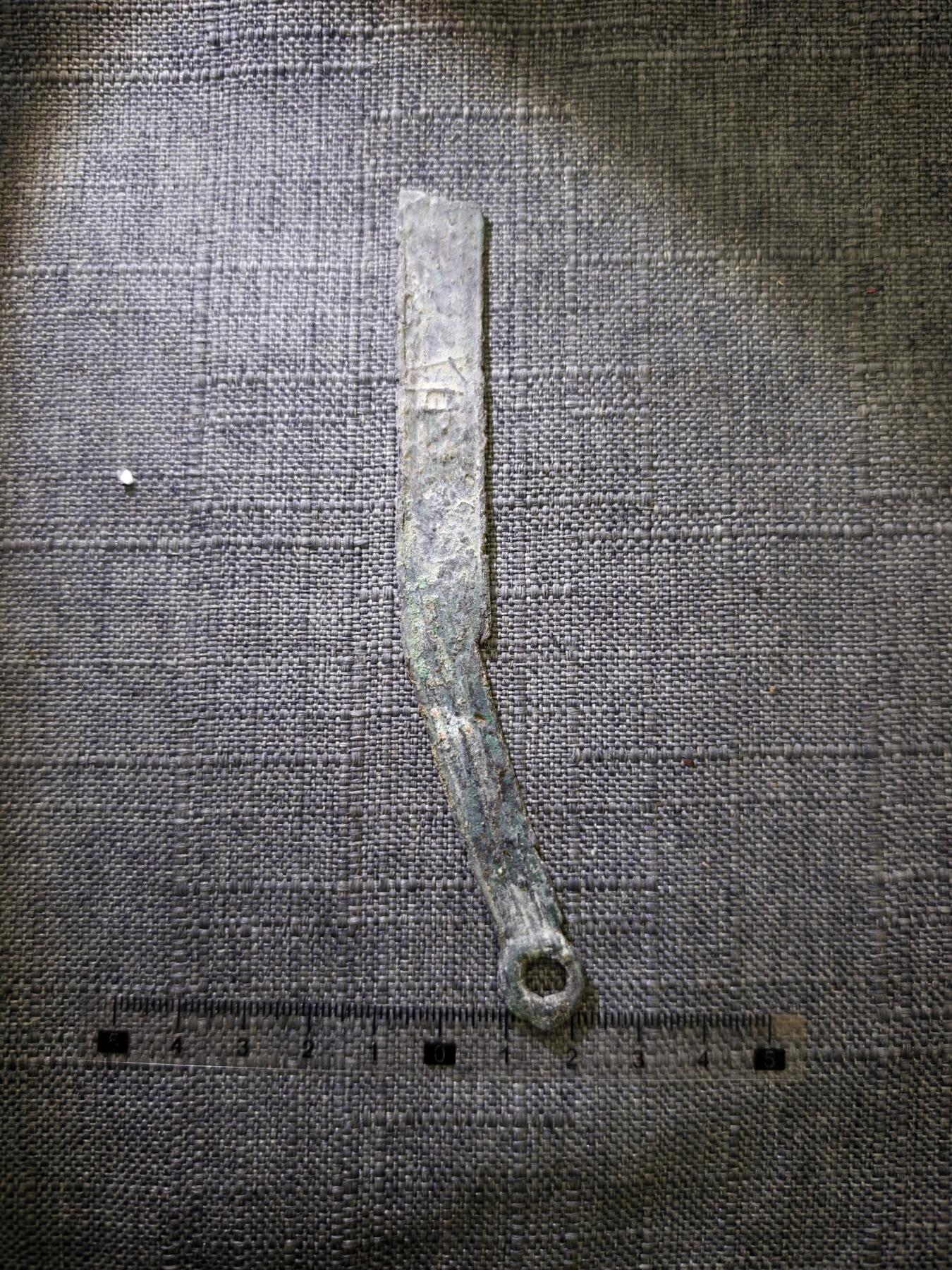 107期新疆红钱粟特钱币丝路钱币专场 真品燕明刀（有老修）