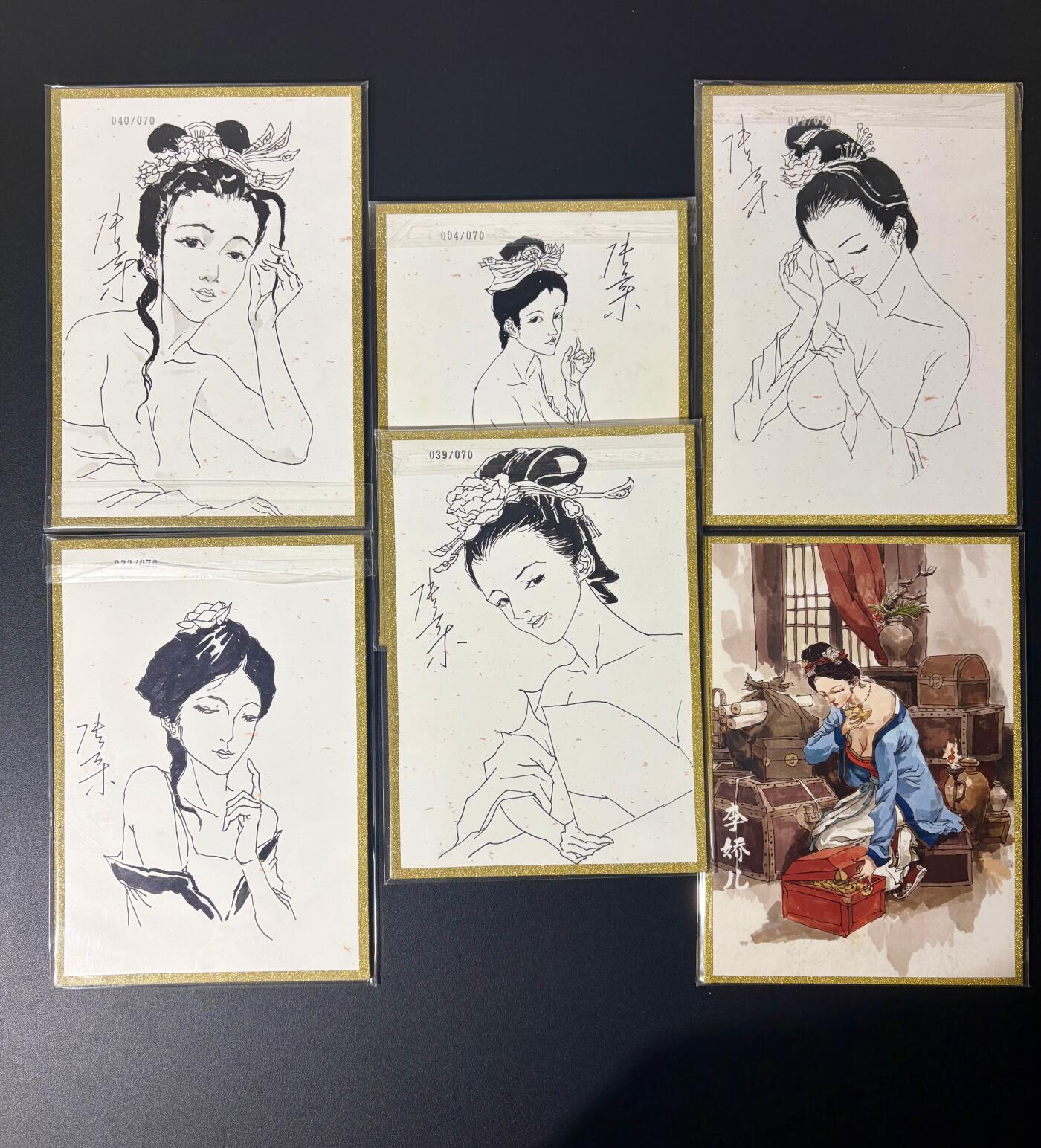 NO.21 好又多金牌大场，新店点关注不迷路！每周一站式配齐，方便凑单！（周6晚8点截拍，卖家送拍0抽成！） 【签绘色纸】超吉梦 金瓶梅 张导签绘 六房姨太色纸5张+李娇儿【六院脂香绕画楼，各怀妍态竞风流】