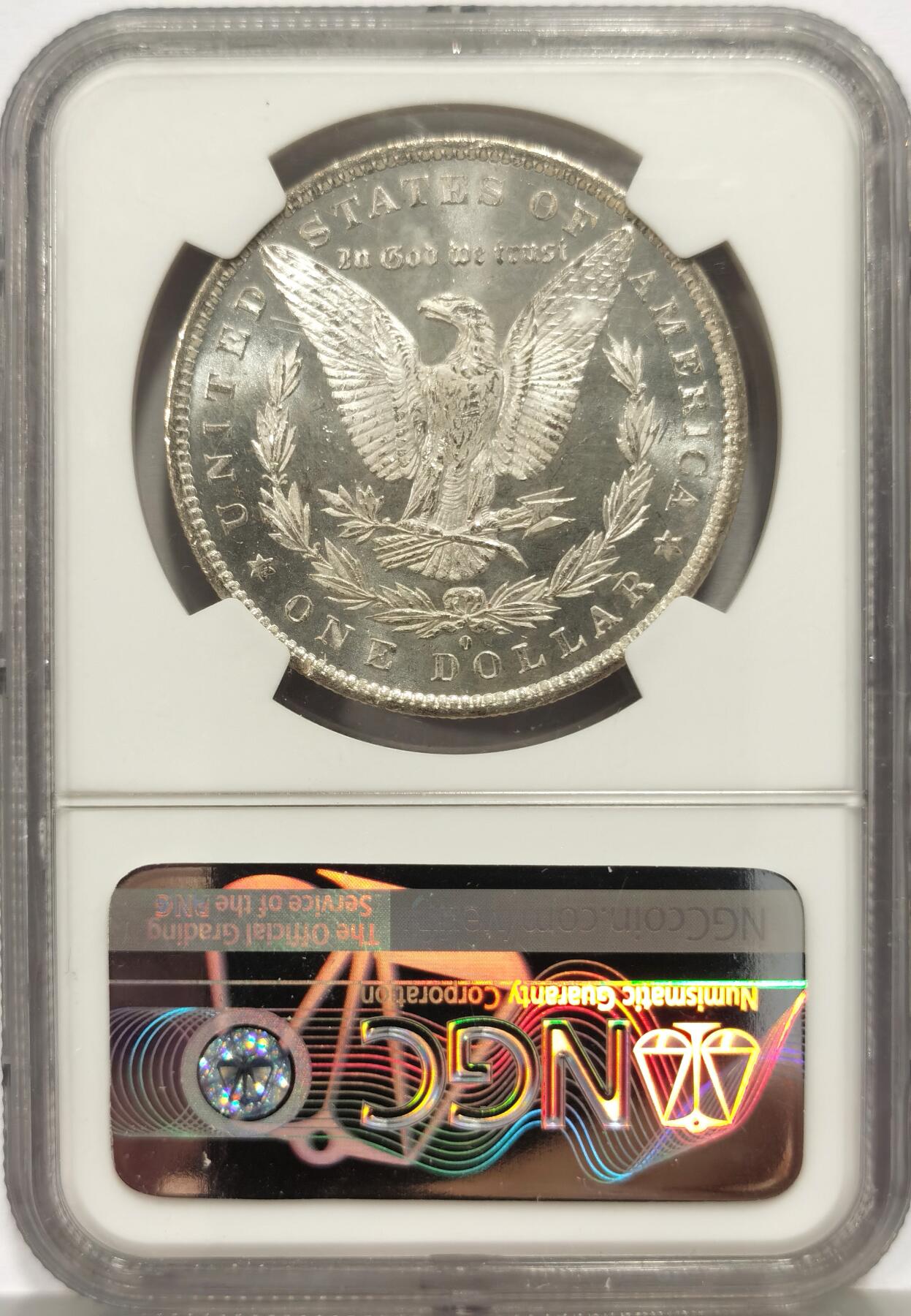 博洋堂世界钱币拍卖第157期（全场包邮） NGC MS62PL 美国1883年O版摩根银币，镜面感十足