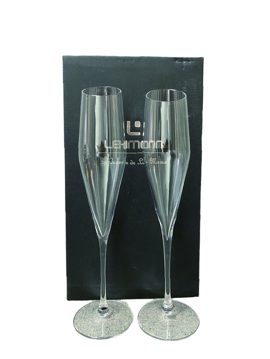 上海拍卖行2025年秋季古董珍玩拍卖会 德国LEHMANN(莱曼)高脚香槟杯(H:25cm,原装盒)