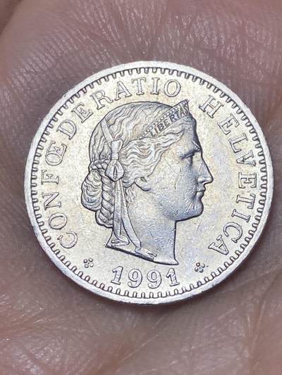 2026年第八场(总第一百七十七场）外国好品散币场(免佣金) - 瑞士🇨🇭1991年20拉彭(第三版，B标伯尔尼造)