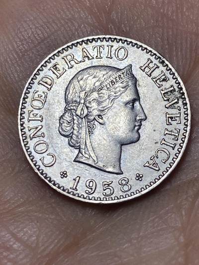 2026年第八场(总第一百七十七场）外国好品散币场(免佣金) - 瑞士🇨🇭1958年10拉彭(第二版，B标伯尔尼造)