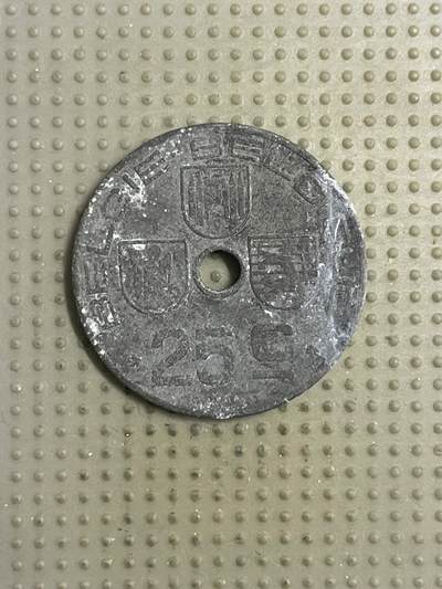 2026年第12场各国散币拍卖（总第162场）16.17两天外出，18号可以发货 - 比利时1943年25分锌币
