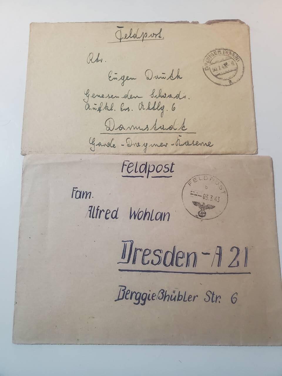 韵星假日拍卖第三十七期 -- Rimey Holidays Auction 37 nazi德国二战时期战地军邮两封