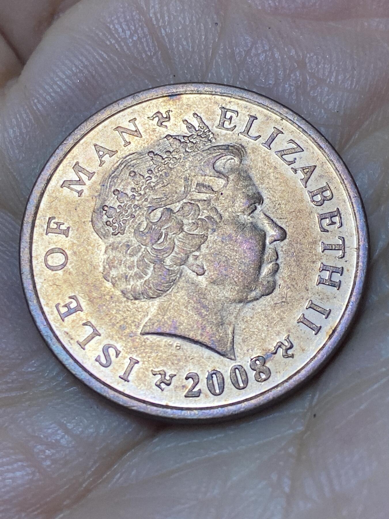 2026年第八场(总第一百七十七场）外国好品散币场(免佣金) 马恩岛2008年2便士(伊丽莎白二世老年)