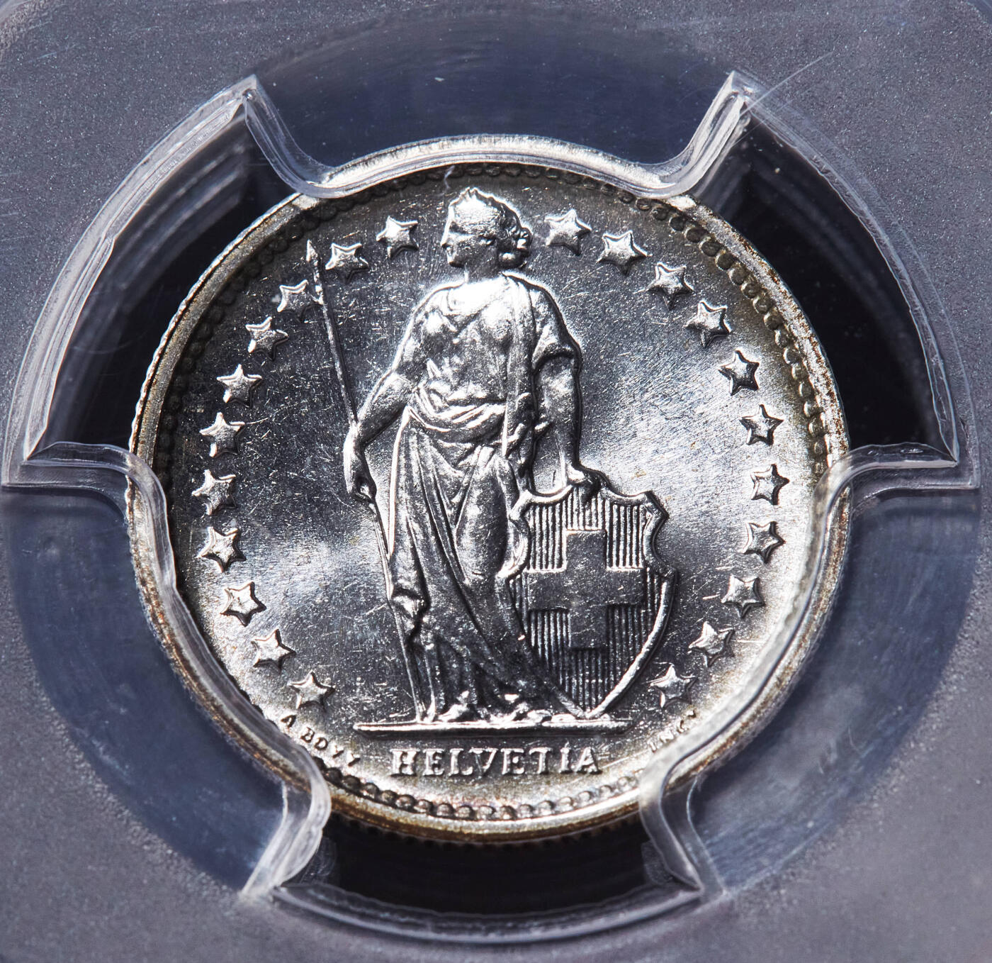 【俄甄集藏】“万象更新、马呈祥瑞”迎新春俄甄精品场-2026年(047)01-21 星期三 晚 19:30 全场包邮 瑞士1964-1966年1/2、1、2法郎银币高分3枚一组，PCGS MS67，顶级转光品相