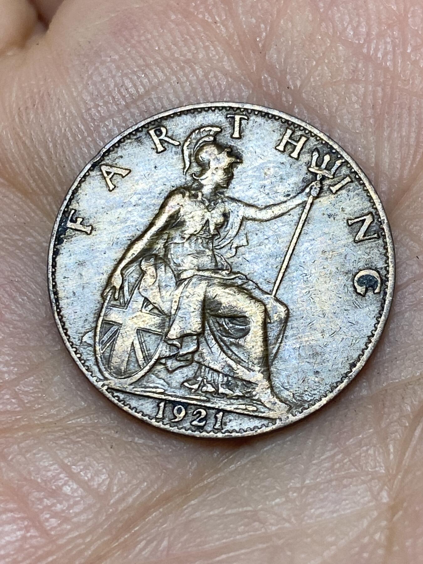 2026年第八场(总第一百七十七场）外国好品散币场(免佣金) 英国🇬🇧1921年1法新(乔治五世第二版)