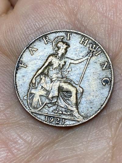 2026年第八场(总第一百七十七场）外国好品散币场(免佣金) - 英国🇬🇧1921年1法新(乔治五世第二版)