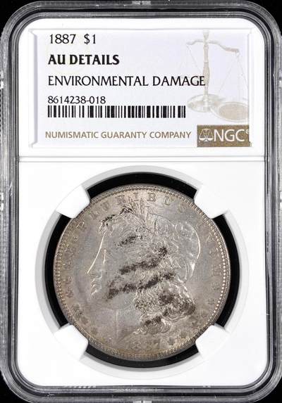 【雨安】【直播拍卖】【第0124期-评级币章】2026-01-17 周六 19:30 - [评级美洲] USA 美国 1美元 (1878-1921) 摩根 1887年  NGC-AU