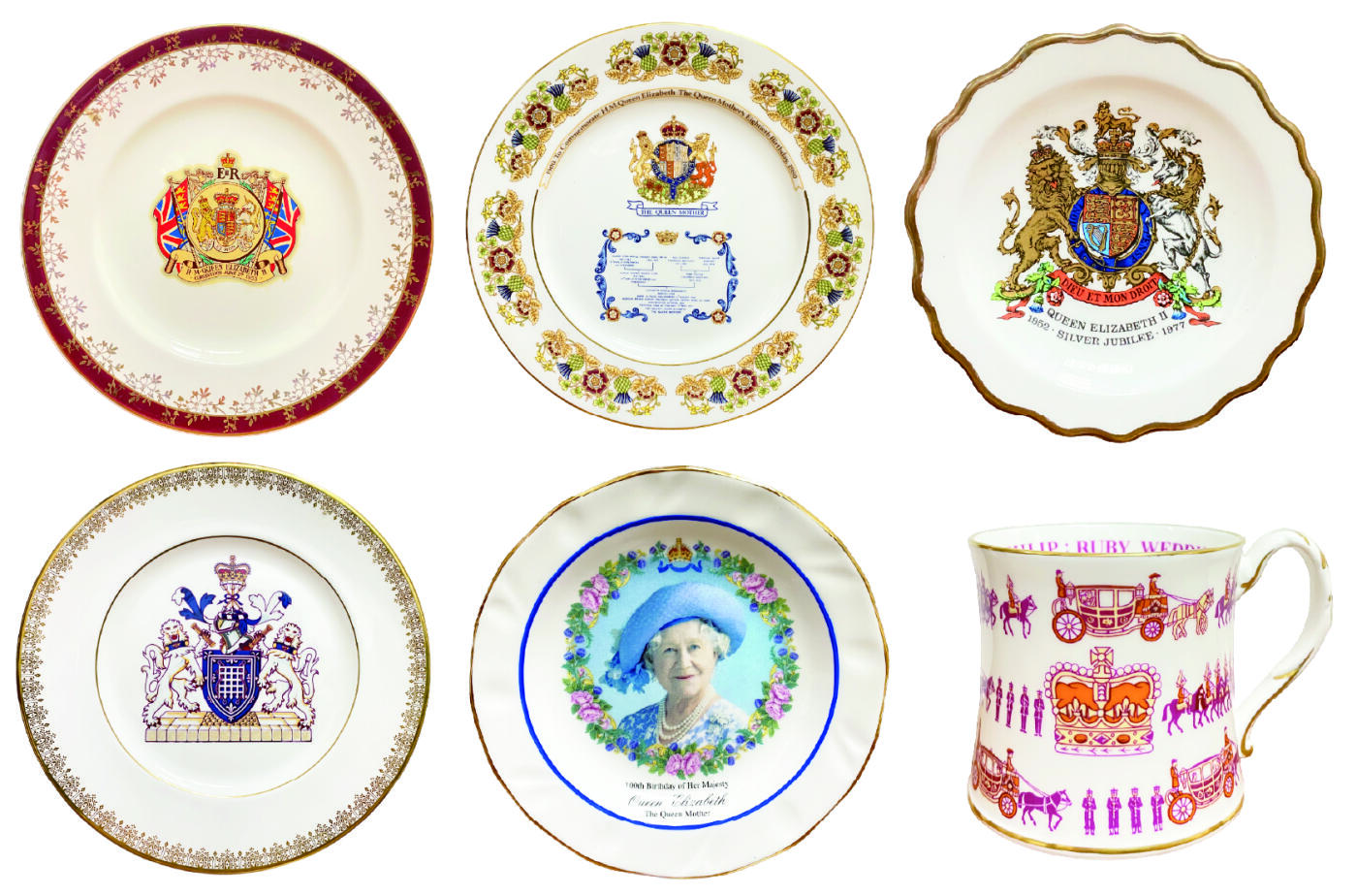 上海拍卖行2025年秋季古董珍玩拍卖会 英国皇室系列定制瓷器组合