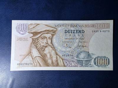 叁拾收藏第34期 - 比利时1975年1000法郎  大力神  AU