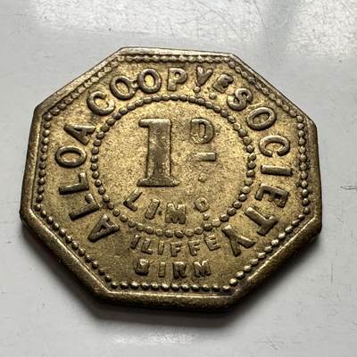 🌹外币初藏🌹🐯2026年第8场  每周二四六晚8️⃣点 接代拍 - 苏格兰早期一便士八角代用币 伯明翰铸造