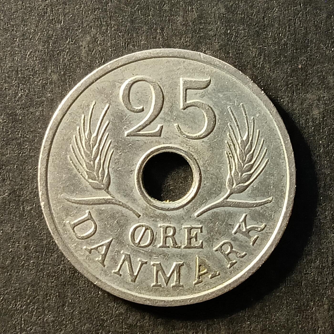 逸泉钱币2026A世界散币纸币纪念币专场A第一场 312 丹麦25欧尔硬币