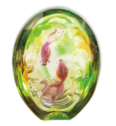 上海拍卖行2025年秋季古董珍玩拍卖会 - 琉璃金舍作品"聚宝盆"