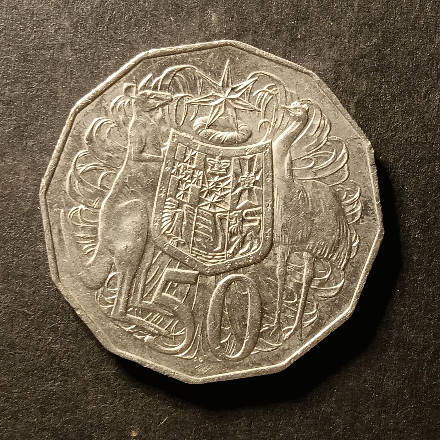 逸泉钱币2026A世界散币纸币纪念币专场A第一场 397 澳大利亚50分女王袋鼠鸵鸟