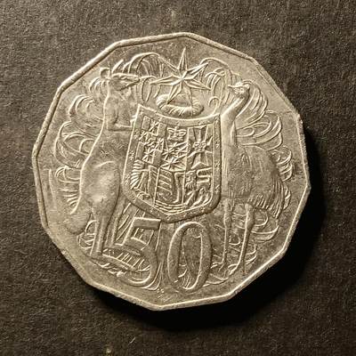 逸泉钱币2026A世界散币纸币纪念币专场A第一场 - 397 澳大利亚50分女王袋鼠鸵鸟