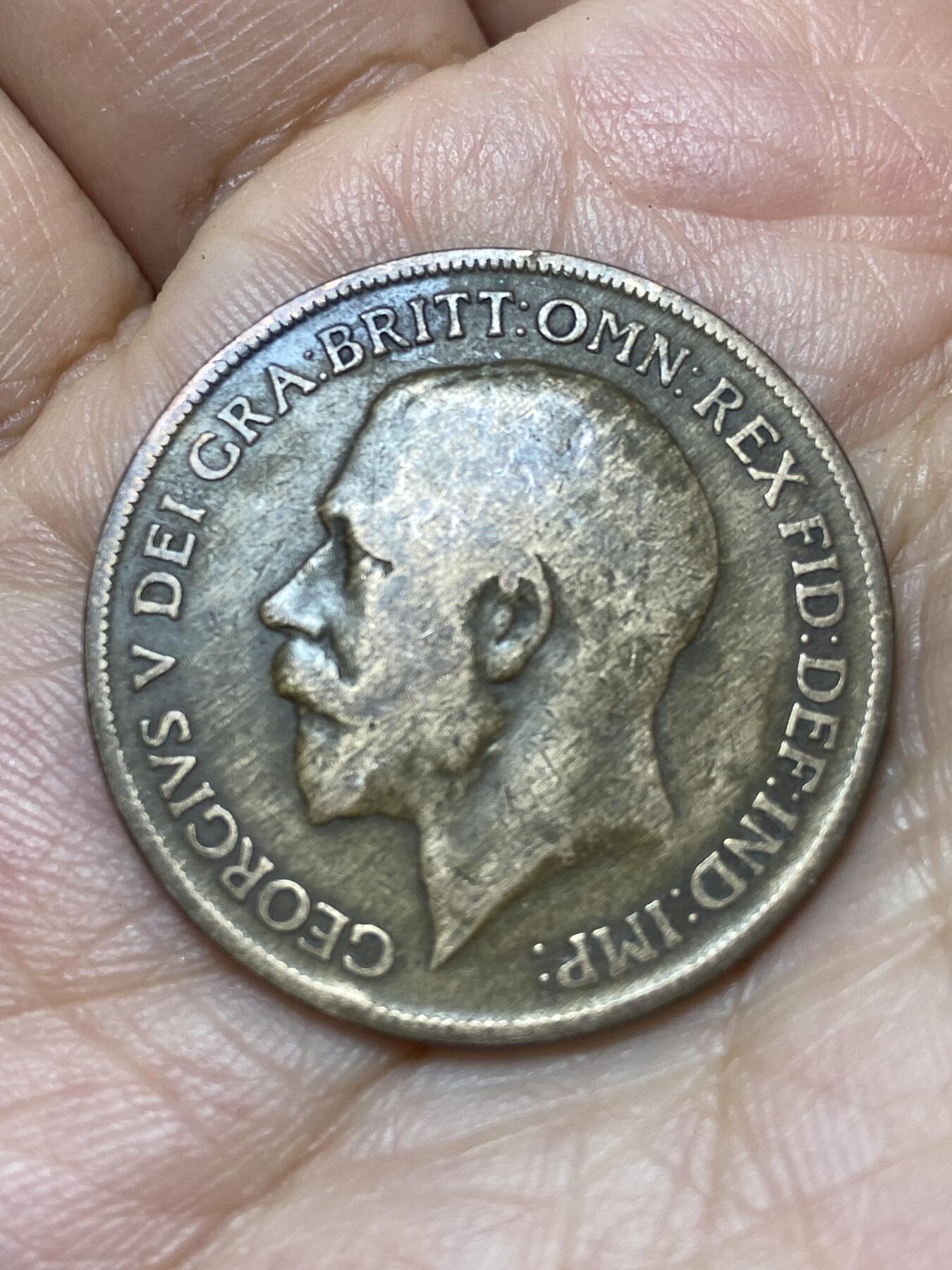 2026年第八场(总第一百七十七场）外国好品散币场(免佣金) 英国🇬🇧1920年1便士(乔治五世第一版)