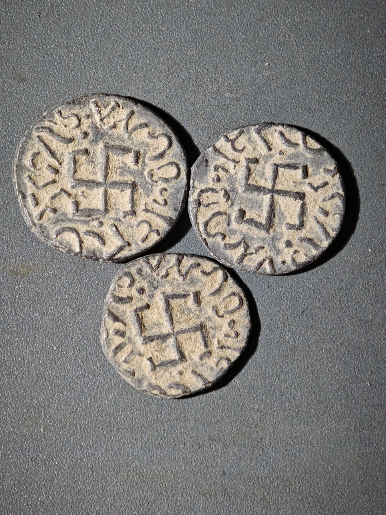 107期新疆红钱粟特钱币丝路钱币专场 A8铅制丝路币