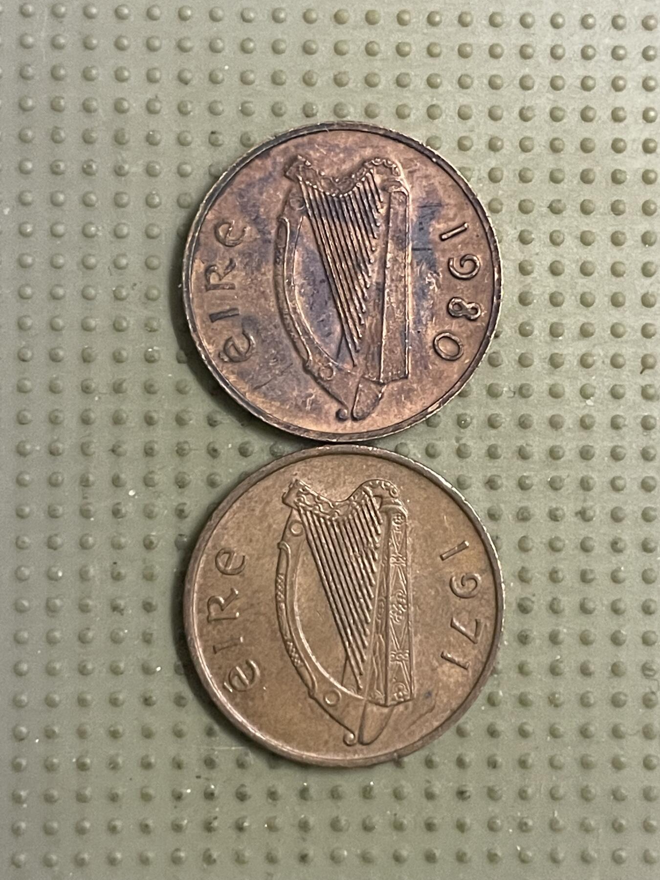 2026年第12场各国散币拍卖（总第162场）16.17两天外出，18号可以发货 爱尔兰1便士2枚