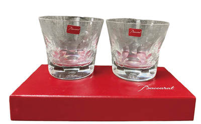 上海拍卖行2025年秋季古董珍玩拍卖会 - 法国Bcaccrart"Bon-Bubble"水晶威士忌杯(原装盒)