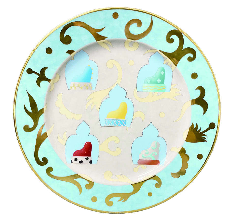 上海拍卖行2025年秋季古董珍玩拍卖会 BVLGARI & ROSENTHAL设计师定制赏盘(直径:30.5cm,0067/3000,全新,原装盒)