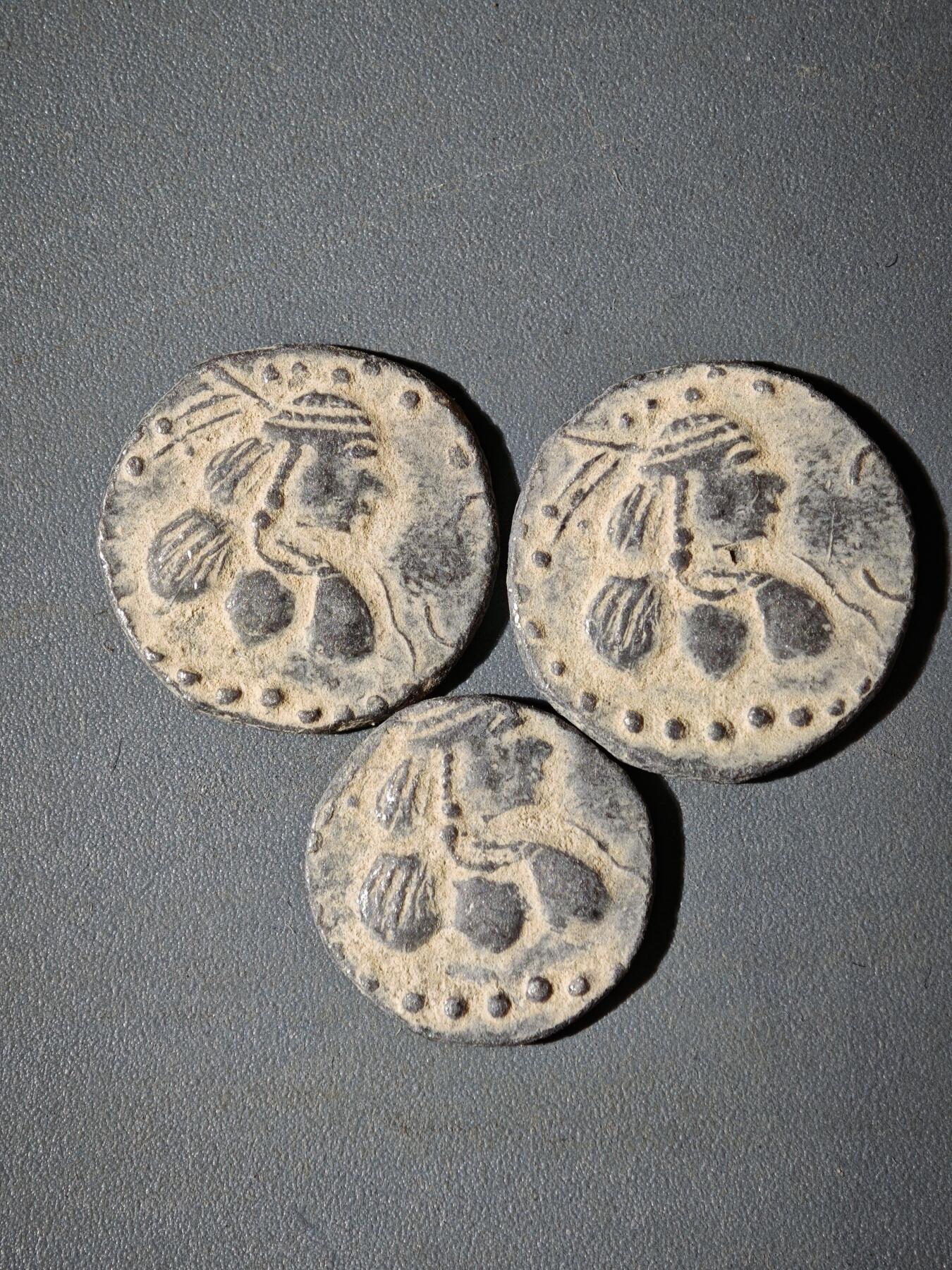 107期新疆红钱粟特钱币丝路钱币专场 A4铅制丝路币