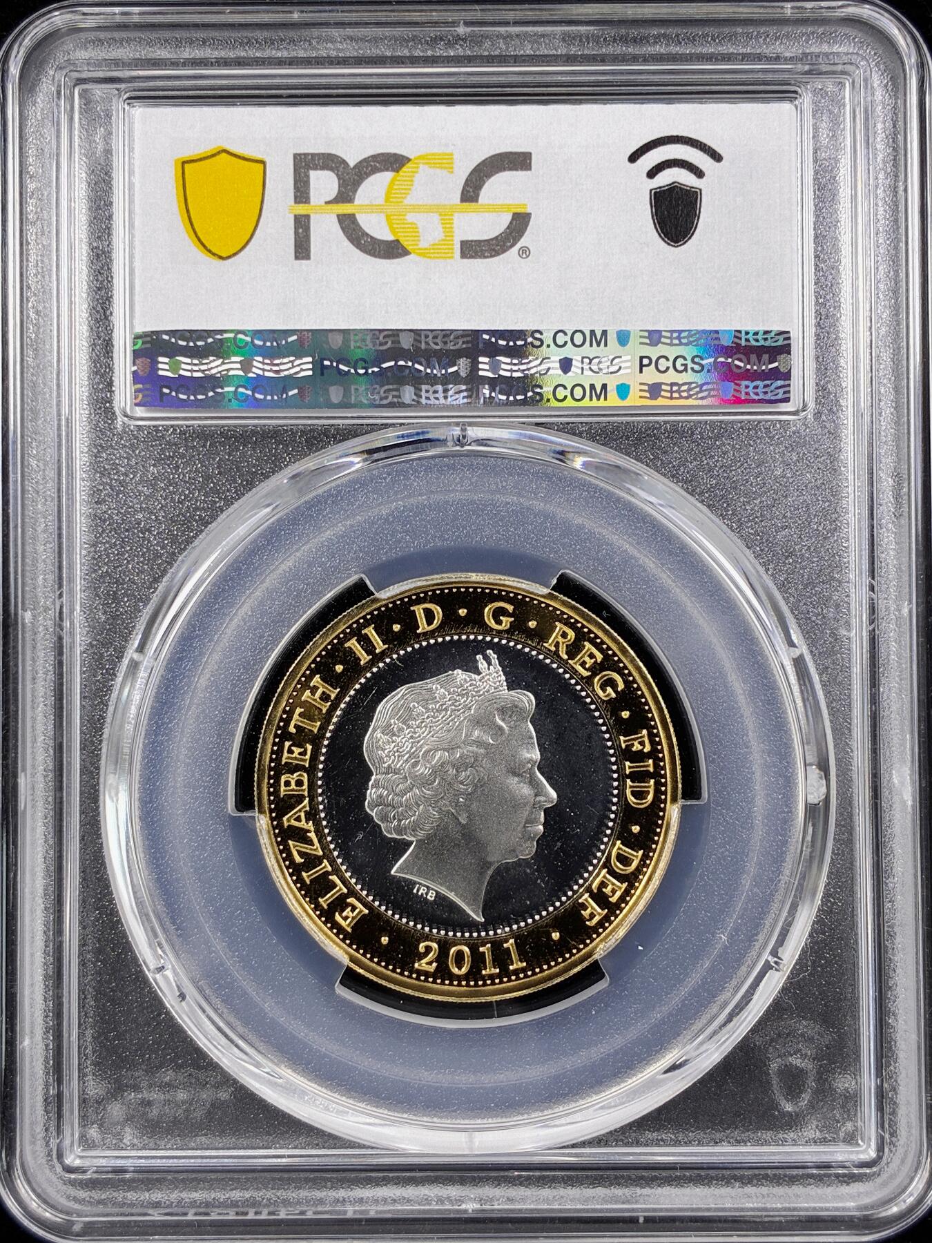 【雨安】【直播拍卖】【第0124期-评级币章】2026-01-17 周六 19:30 [评级现代] Great Britain 英国 2镑 2011年 玛丽·罗斯号 PCGS-PR68DCAM 精制币