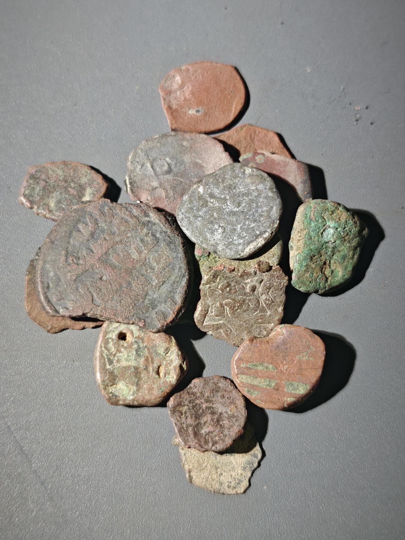 107期新疆红钱粟特钱币丝路钱币专场 C5丝路铜币一组20个