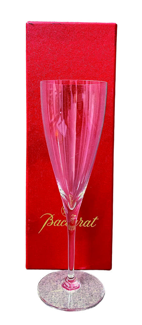 上海拍卖行2025年秋季古董珍玩拍卖会 法国Bcaccrart经典款水晶复古香槟杯(H:20cm,全新,原装盒)