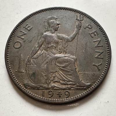 🌹外币初藏🌹🐯2026年第8场  每周二四六晚8️⃣点 接代拍 - 英国1949年一便士