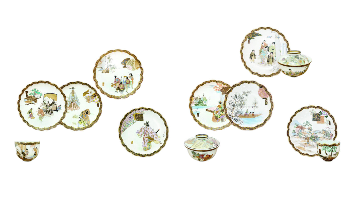 上海拍卖行2025年秋季古董珍玩拍卖会 1970年日本九谷名家作