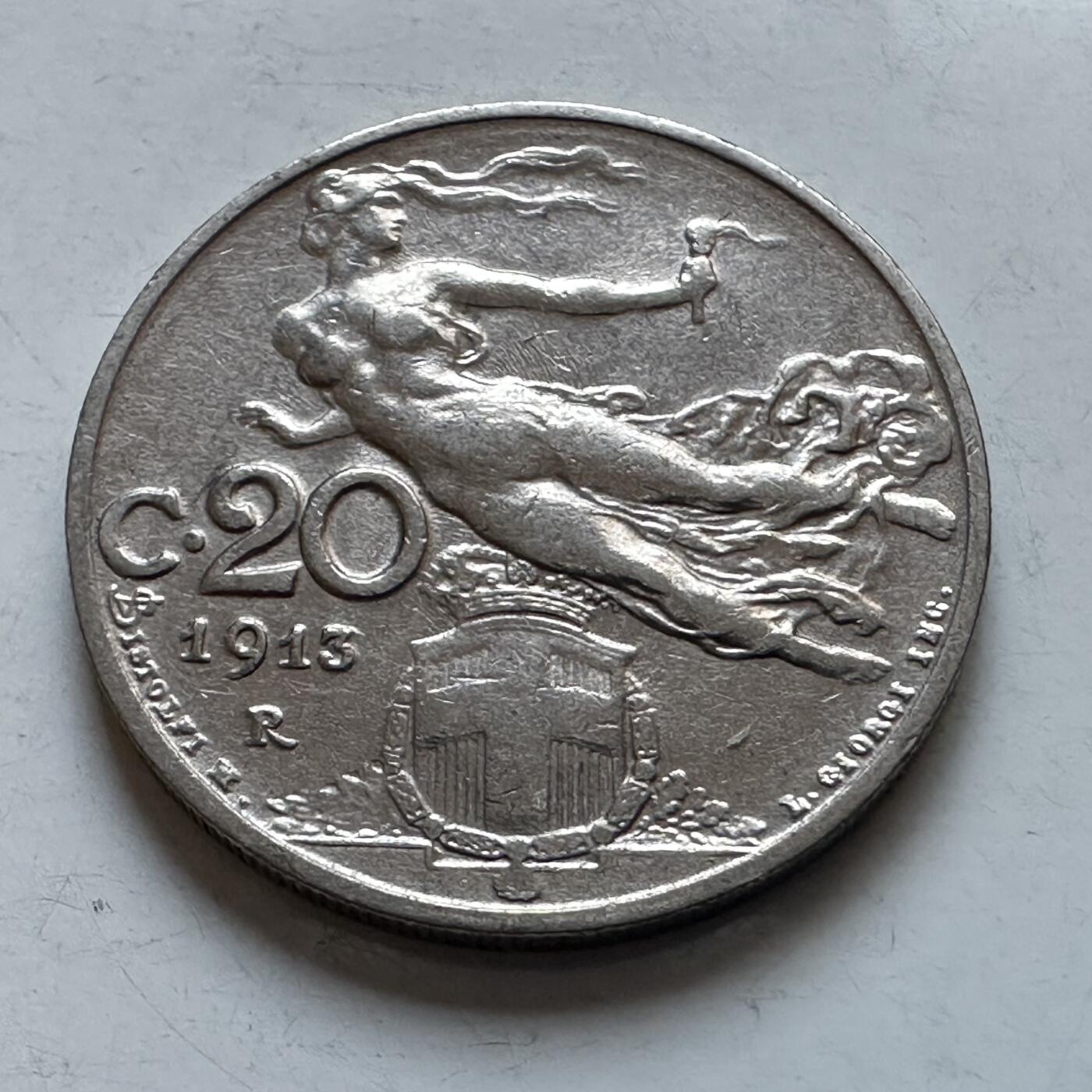 🌹外币初藏🌹🐯2026年第8场  每周二四六晚8️⃣点 接代拍 意大利1913年20分