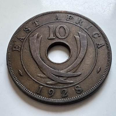 🌹外币初藏🌹🐯2026年第8场  每周二四六晚8️⃣点 接代拍 - 英属东非1928年10分 a