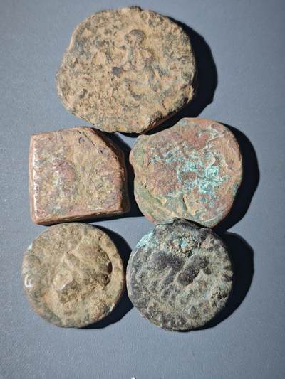 107期新疆红钱粟特钱币丝路钱币专场 - B1丝路铜币一组