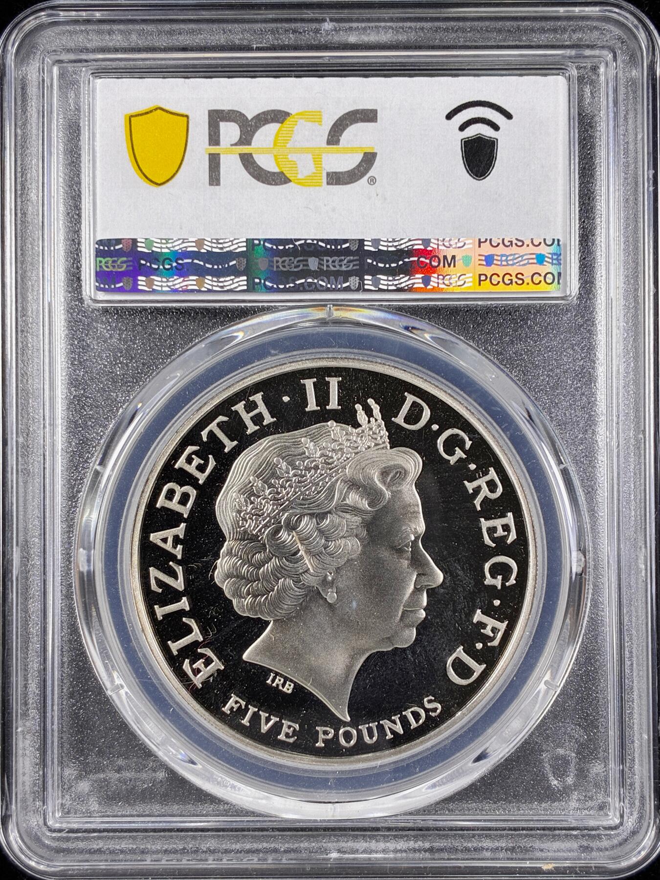 【雨安】【直播拍卖】【第0124期-评级币章】2026-01-17 周六 19:30 [评级现代] Great Britain 英国 5镑 2008年 查尔斯60岁生日 PCGS-PR68DCAM 精制币